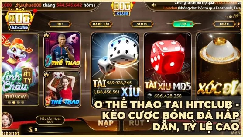 O Thể Thao tại HITCLUB – Thiên đường cá cược bóng đá với hàng ngàn trận đấu