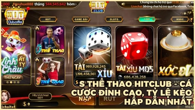 S Thể Thao HITCLUB – Sảnh cược uy tín với tỷ lệ kèo tốt nhất